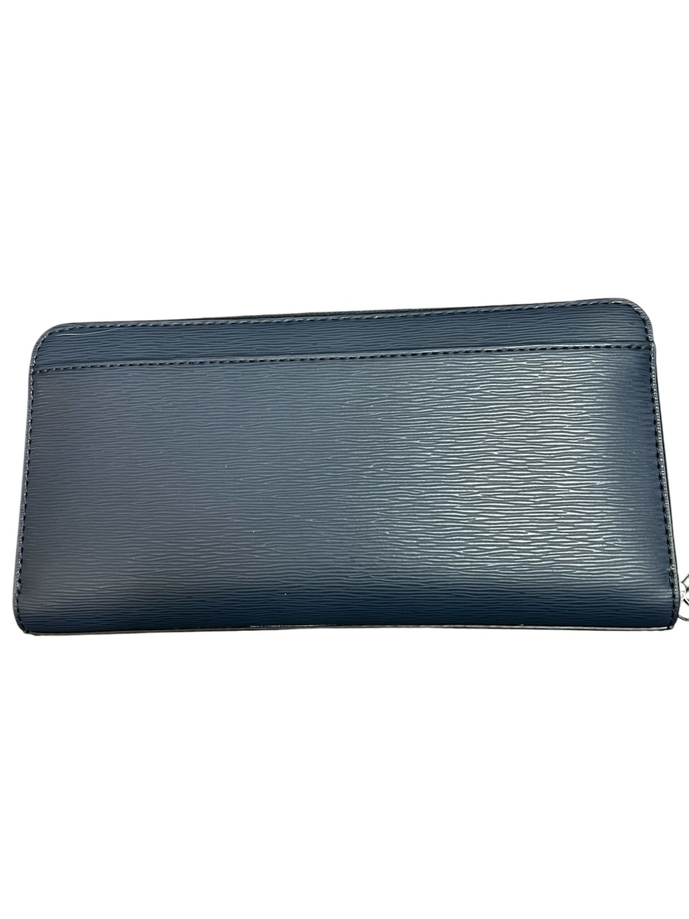 Fathers Day! Michael Kors Navy Textured MK Zip-Around Cooper wallet NWT - Picture 3 of 8